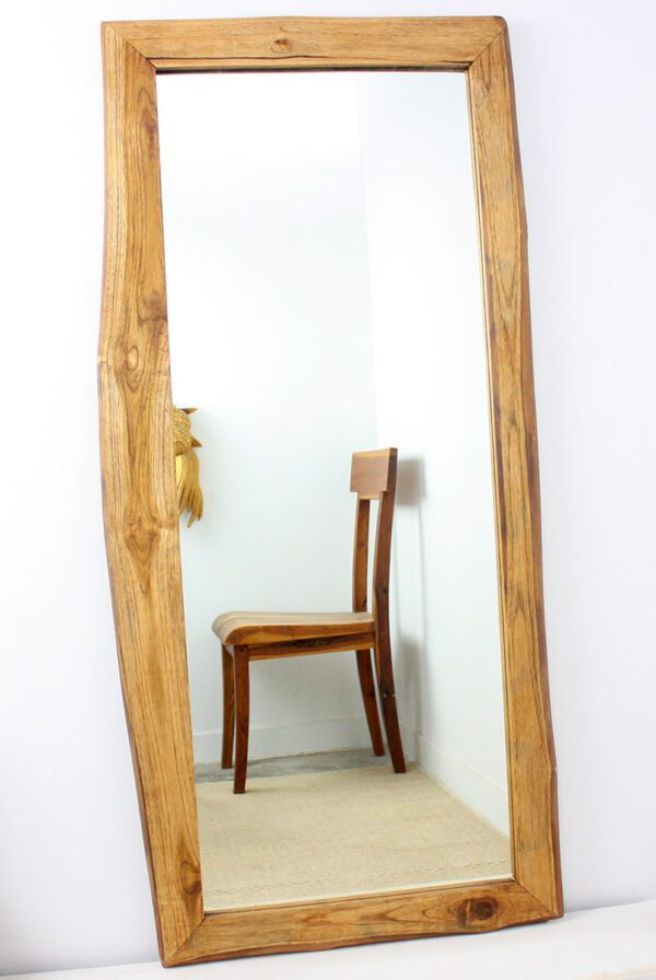 Haussmann® Mirror NE Teak Rectangle 22 x 48 in H (16 x 41)