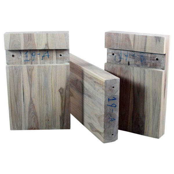 Haussmann® Teak Block Bench 48 in x 12 x 19 in H (Seat = 16) KD