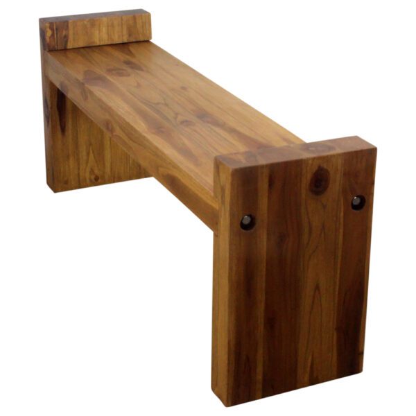 Haussmann® Teak Block Bench 48 in x 12 x 19 in H (Seat = 16) KD