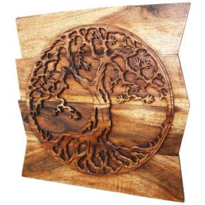 Haussmann® Tree of Life Round on Uneven Boards 24 in x 24 in