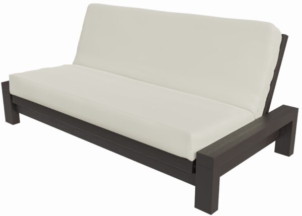 Low profile all wood futon frame